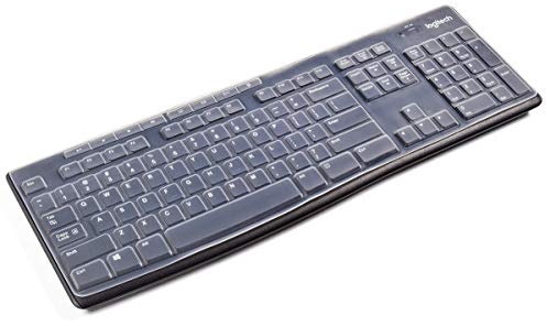 Transparente Silikon-Tastaturabdeckung für Logitech MK295 MK275 K200 MK200 K260 MK260 K270 MK270, ultradünne Logitech Tastaturschutz