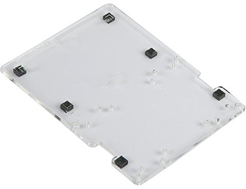 Pibow, Breadboard Base, Body Colour Transparent, Enclosure Material Acrylic, External Depth 132mm, External Height 3mm, External Width 99mm, For Use With Pimoroni Pibow Case & 400 Point Breadboard (or