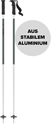 ATOMIC REDSTER Q Skistöcke - Länge 135 cm - Vielseitiger 4* Aluminium Skistock - Ergonomischem Griff am Stock - Stöcke mit 60mm-Pistenteller - Skistecken in Grün / Silber