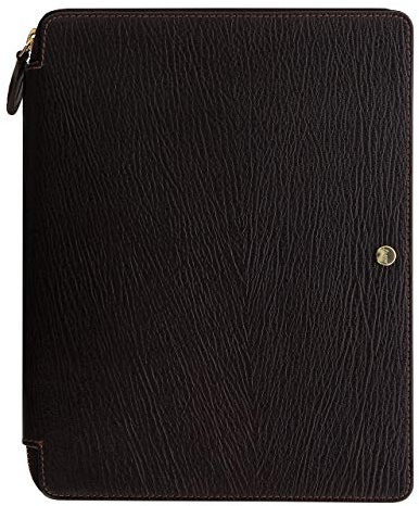 Chester A5 Zip Folio Brown