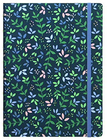 Filofax Nachfüllbares Notizbuch, A5, Garden Collection, 21 x 14,6 cm, Dusk (B115114U)