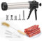 Jillmo Jerky Gun Jerky Maker, Jerky Gun Kit mit 5 Edelstahldüsen und 5 Reinigungsbürsten