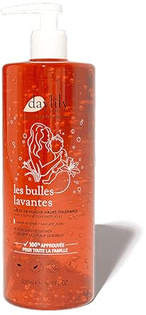 Daylily | Les Bulles Lavantes – Gelée de Douche | Enrichie en Glycérine Végétale Bio | Nettoie et Protège la Peau | Mousse Fine et Soyeuse | Végan & Cruelty Free | Fabriquée en France | 500 ml