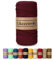 Likeecords Poliestere Corda 4mm x 130m,Cordino Per Borse Uncinetto,Polipropilene Macrame Corda intrecciata,Macramè Filo per Appendiabiti per Fiori, Home Decor（Rosso Scuro）