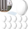 VEGCOO 10 Stück magnetisch für Vorhänge, Duschvorhanggewichte, Starke Tischdecken, Duschvorhanggewichte, Duschvorhang, Magnet, Duschvorhang mit Magnet (Weiß)