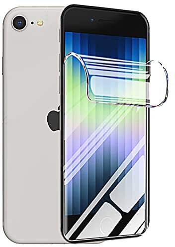 TMahhbid 2 Pezzi Pellicola Idrogel Protettiva per iPhone SE (2022 2020) /iPhone 8/7 (4.7 pollici), [Film flessibile] Morbida TPU Protezioni Schermo [Trasparente HD]