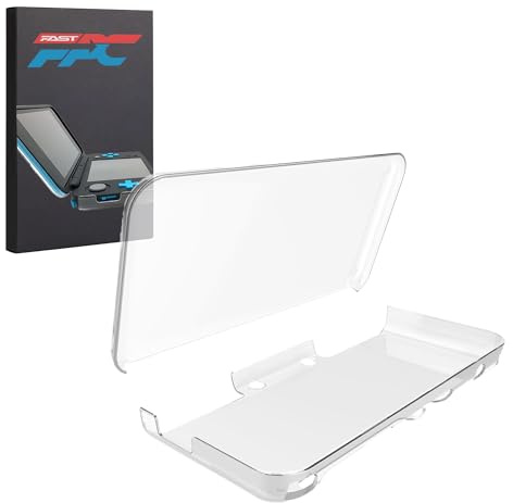 Schutzhülle für Nintendo New 2DS XL, Hartplastik, zum Aufstecken, transparent