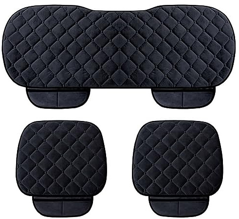 EEASSA Weicher Auto Sitzauflage Sitzkissen Sitzbezüge für Mercedes-Benz Glk GLK (X204) 2008-2014, Winterwarme Atmungsaktiv Soft Sitzpolster Vorder und Rücksitzbezug, Zubehör für den Autoinnenraum