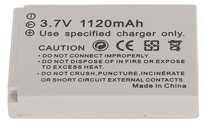 Camera Replacement Battery 3.7V 1120mAh Lithium Ion Battery with Multiple Protections and Thin Lightweight Design, Compatible with SX200 SX210 SX220 SX230IS Ixus90 Digital Cameras