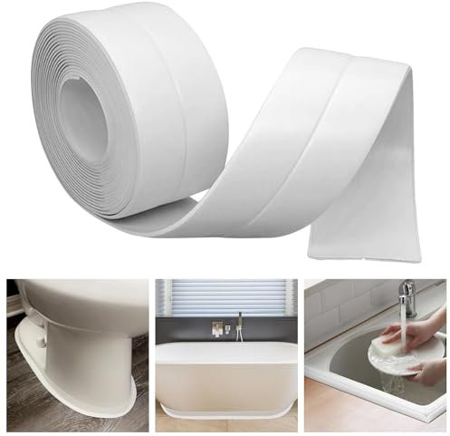 WAVATA Weichsockelleiste Selbstklebend, 20m PVC Sockelleiste Selbstklebend 16mm X 16mm, sockelleisten selbstklebend, Flexible Knickleiste, für KüChe und Badezimmer, Premium Weich sockelleisten, Weiß