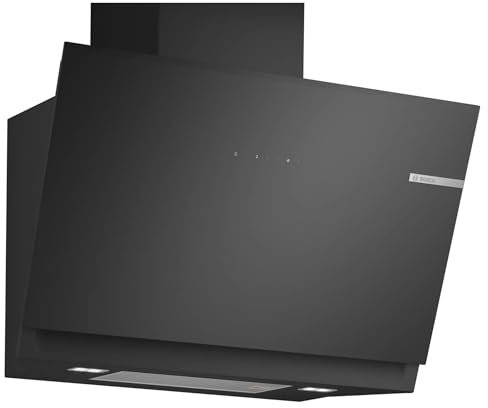 Bosch DWK81AN60, Hotte murale Série 6, 4 vitesses d'aspiration dont 1 intensive, 80cm, Noir