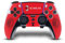 Head Case Designs Licenza Ufficiale AC Milan Rosso E Nero Arte Vinile Sticker Gaming Pelle Adesivo Compatibile con Sony Playstation 5 PS5 DualSense Edge Controller