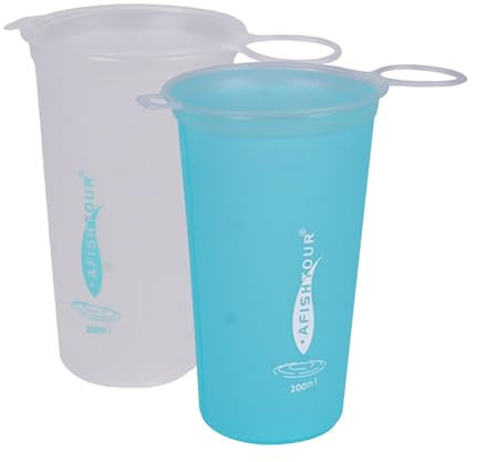 2 Tasse Pliable, Gobelet Pliable Portable, Tasse À Eau De Sport Pliable, Tasses Rétractables, Réutilisables Portable Outdoor Sports Marathons Running Cup Pour Sports, Vélo, Randonnée Voyage, 200ml