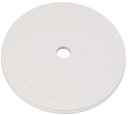 LATRAT 1 cubierta de skimmer para piscina, resistente y fácil de instalar, cubierta redonda de plástico para skimmer