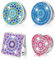 Ghope DIY Diamant Gemälde Kompakte Spiegel Tragbarer 4PCS Diamond Painting Mirror Taschenspiegel Personalisiert Reisespiegel Faltbarer Geldbörsenspiegel für Mädchen und Frauen Geschenke