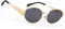 MEGAVOW Retro Oval Sonnenbrille Damen Herren, Trendy Classic Metallrahmen Steampunk Brille Sonnenbrillen UV400 Schutz Rave Brille