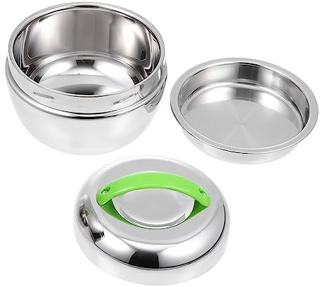 Cabilock Fiambrera Termica Contenedor Termo Para Comida Caliente Fiambrera Doble Bento Práctica y Duradera
