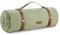 VonShef Picnic Blanket, Green Herringbone Extra Large Outdoor Rug with Waterproof Backing, 10 Person Weatherproof Picnic Mat with Faux Leather Handle, Water Resistant Camping Accessories, 200x300cm