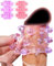 Penismanschetten, 2er Pack Penis Sleeve Wiederverwendbare Penishülle für Penisvergrößerung, kondome mit große noppen, Sexspielzeug für Männer, Penis Hülle Sex Toyset für Paar Set