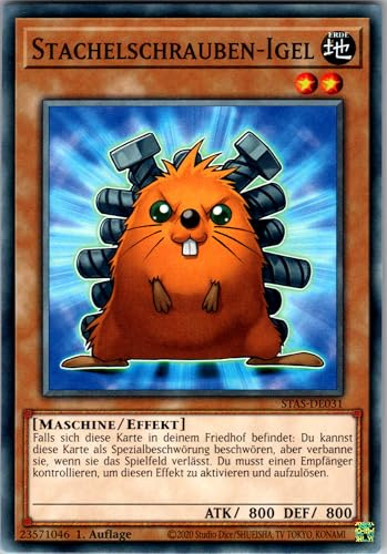 Stachelschrauben-Igel - STAS-DE031 - Common - 1. Auflage - Deutsch - Yugioh - 2-Player Starter Set - mit RC-Fieldcenter