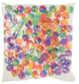 20 Stück Frost Flummi 25mm Springbälle für Katzen, Spielzeug für Haustiere