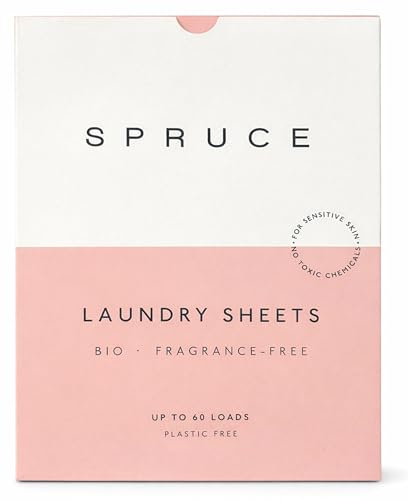 Laundry Detergent Sheets Fragrance-Free | Eco-Friendly Biodegradable Laundry Strips for Sensitive Skin | Plant-Based Non-Toxic Washing Sheet | 60 Sheets Up to 60 Loads | Zero Waste Plastic-Free Deter