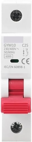 Disjoncteur sur Rail Din GYM10, courbe C 6A 10A 16A 20A 25A 32A 40A 50A 63A 220V avec CE CB 6KA(6A)