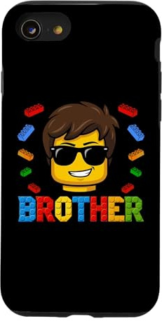 Brother Master Builder Boy Building Bricks Blocks Family Case for iPhone SE (2020) / 7/8