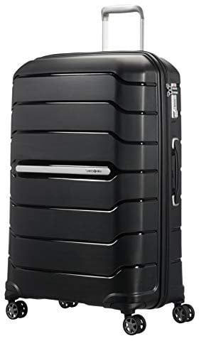 Samsonite Flux - Spinner L, Erweiterbarerer Koffer, 75 cm, 99/111 L, Schwarz (Black)