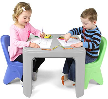 Simplay3 216080 Play Around Tisch und Stühle, Mehrfarbig