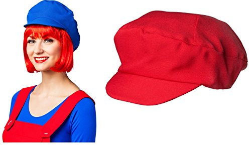 Panelize Schildmütze Farbauswahl blau oder rot Mario (rot)