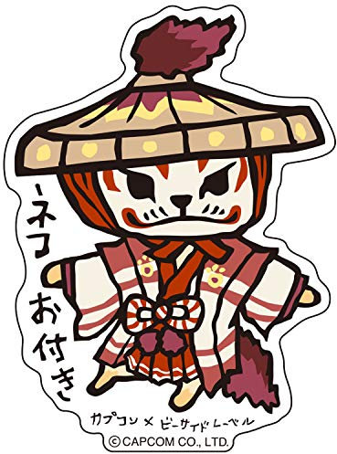 Capcom × B-Side Label Monster Hunter Sticker: Samurai Felyne