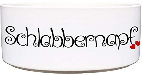Cadouri Keramik Hundenapf » Schlabbernapf « Futternapf Wassernapf - 1.300 ml