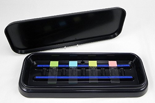 Black Laboratory Slide Incubation Staining Tray With Matching Black Lid - 10 Capacity