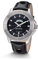 Kronsegler Mission Impossible H3 Tritium Uhr Stahl-Schwarz Lederband Schwarz