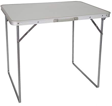 Stansport Unisex-Erwachsene Campingtisch, Weiss/opulenter Garten, One Size