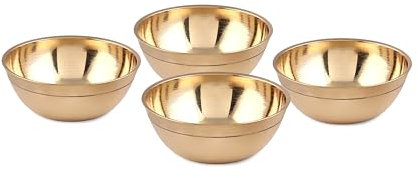 Kanshita's Rasoiware Brass Diya & Small Decorative Bowl (35 ML) for Puja – Elegant Home Decoration for Festivals & Rituals