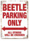 WallAdorn Wandschild Beetle Parking Only, Blechschild, Vintage-Wanddekoration, für Café, Bar, Kneipe, Zuhause, 20,3 x 30,5 cm