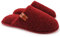 ofoot Chaussons Femmes et Hommes d'intérieur Fourré Chaud,Pantoufl es Maison Teddy Laine Duveteux Mousse à Mémoire de Forme Antidérapant (Rouge, Taille 37/38 EU)