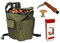 Coltello + Cesto zaino in vimini porta funghi verde gerla cesta montagna raccolta funghi cm. 41x28,5 x38,5h