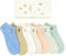 Caramella 7 Paar süße lustige Sneaker Socken mit süßen Tier Muster, Geschenkbox für Frauen und Mädchen, tolle Geschenkidee für besonderen Anlass, EU 35-40, 7 Paar bunte Socken (Zoo Sneaker Socken)