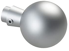 Alu-Türknopf gerade mit Kugel Ø 55 mm