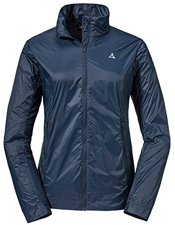 Schöffel Damen Jacket Bygstad L, winddichte Wanderjacke, Windbreaker mit kühlenden Graphene Fasern, dress blues, 34
