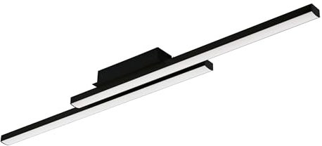 EGLO connect.z Smart-Home LED Deckenleuchte Fraioli-Z, ZigBee, App und Sprachsteuerung Alexa, Lichtfarbe einstellbar (warmweiß-kaltweiß), RGB, dimmbar, Alu Deckenlampe schwarz