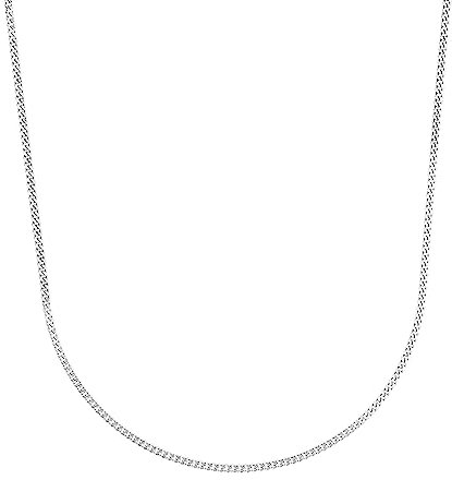 Amor Collier 925 Sterling Silber Unisex Damen Herren Halsschmuck, 45 cm, Silber, Kommt in Schmuck Geschenk Box, 2017690