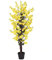 Leaf Design UK Realistic Artificial Flower Plant Tree, Twist Yellow, 120cm
