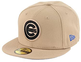 New Era Chicago Cubs MLB Camel Blue Undervisor Cooperstown 59Fifty Basecap - 7 1/8-57cm (M)