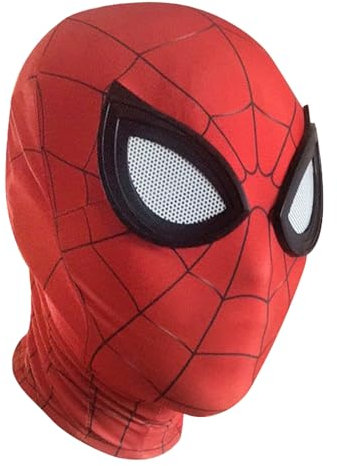 Masque Spider Mask Rouge pour Enfants et Adultes | Déguisement de Super-Héros | Masque élastique en Lycra Ultra-Confortable | Qualité Premium | Comics | Cosplay | Halloween | OriginalCup®
