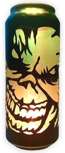 Iron 'Eddie The Head' Maiden Beer Can Lantern! Pop Art Mascot Portrait Candle Lamp - Unique Gift!