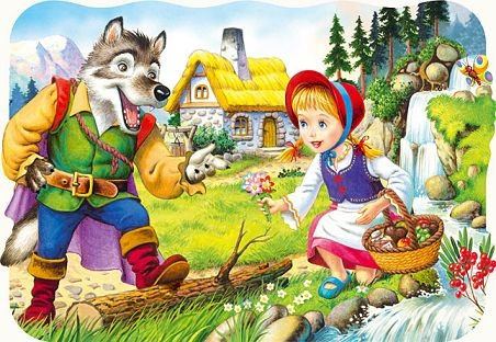 alles-meine.de GmbH 30 Teile Puzzle - Kinderpuzzle - Kinder/ROTKÄPPCHEN - GEBRÜDER Grimm MÄRCHEN Castorland